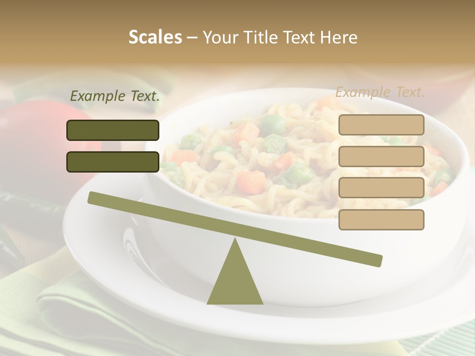 Dish Carrot Bean PowerPoint Template