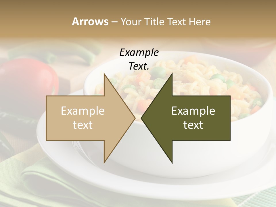 Dish Carrot Bean PowerPoint Template