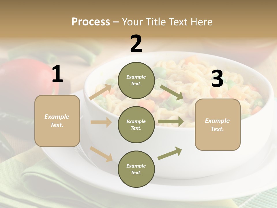 Dish Carrot Bean PowerPoint Template