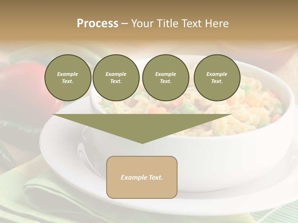 Dish Carrot Bean PowerPoint Template
