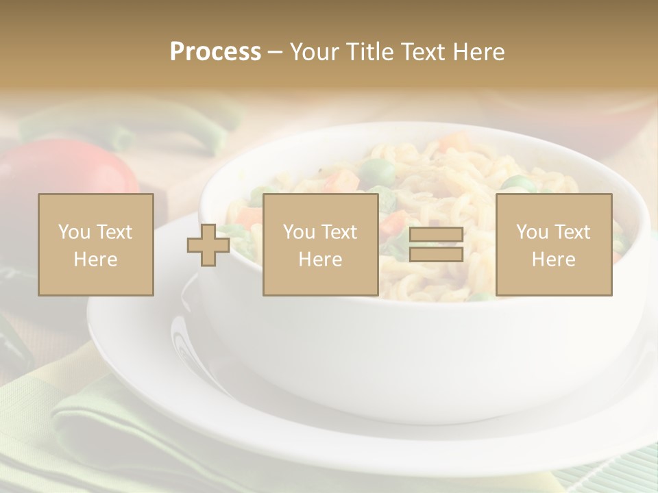 Dish Carrot Bean PowerPoint Template