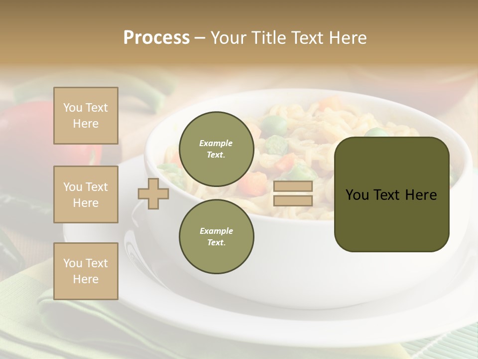 Dish Carrot Bean PowerPoint Template