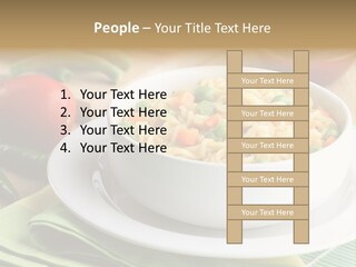 Dish Carrot Bean PowerPoint Template