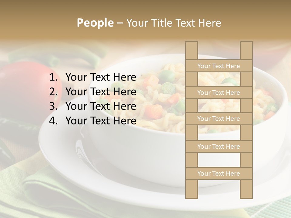 Dish Carrot Bean PowerPoint Template