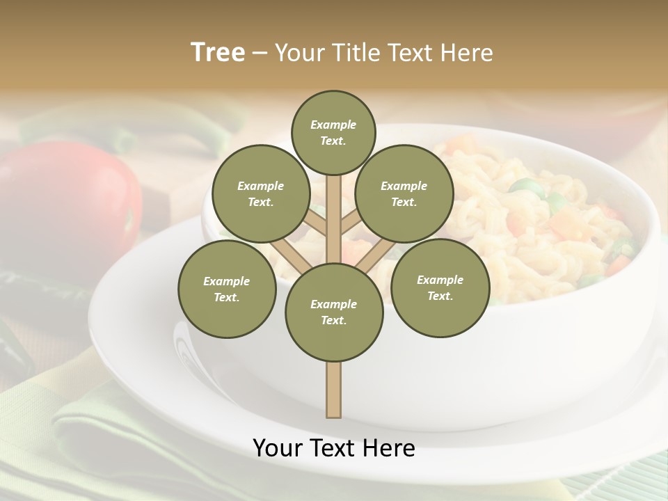 Dish Carrot Bean PowerPoint Template