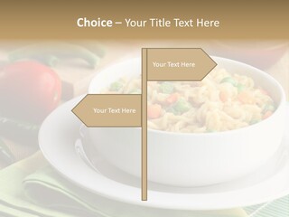 Dish Carrot Bean PowerPoint Template