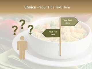 Dish Carrot Bean PowerPoint Template