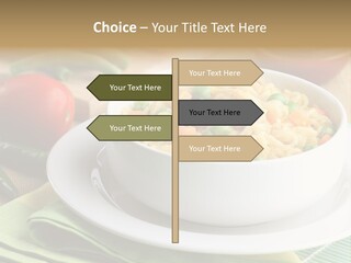 Dish Carrot Bean PowerPoint Template