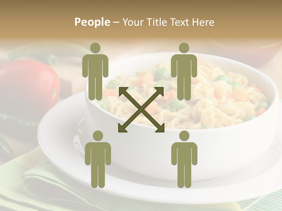 Dish Carrot Bean PowerPoint Template