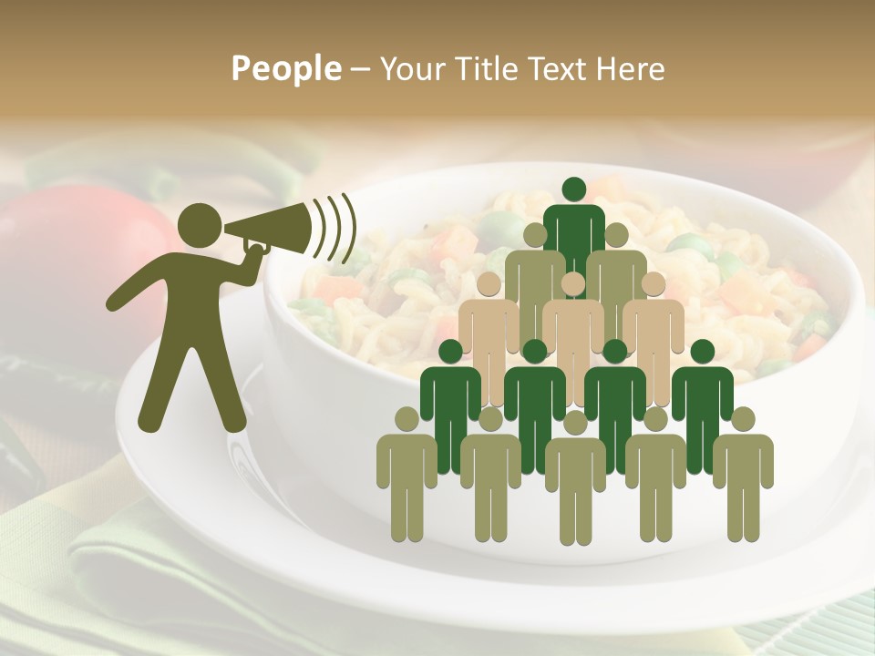 Dish Carrot Bean PowerPoint Template