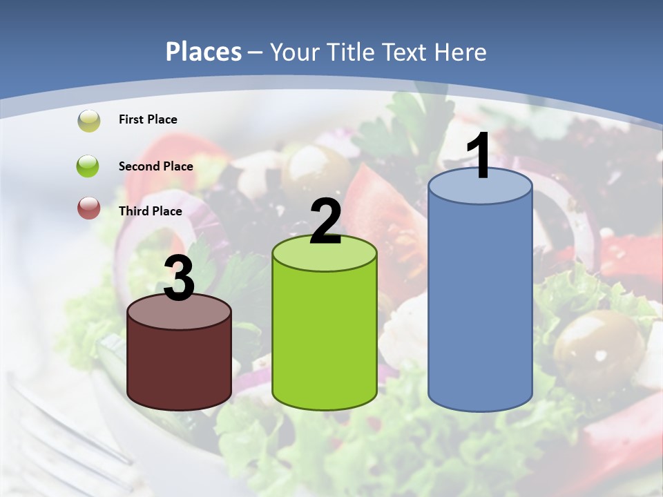 Goat Cheese Herbs Greek Salad PowerPoint Template