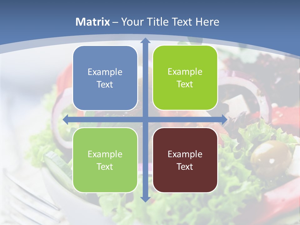 Goat Cheese Herbs Greek Salad PowerPoint Template