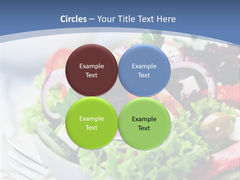Goat Cheese Herbs Greek Salad PowerPoint Template