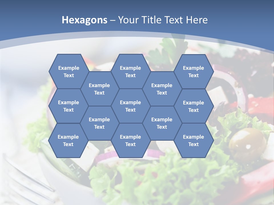 Goat Cheese Herbs Greek Salad PowerPoint Template