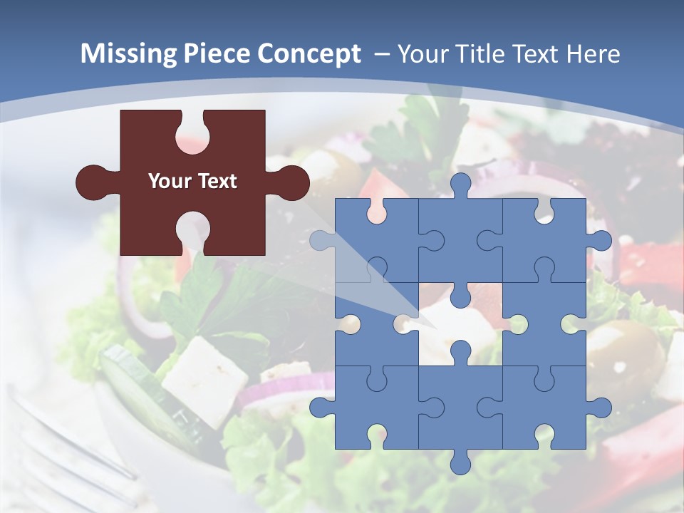 Goat Cheese Herbs Greek Salad PowerPoint Template
