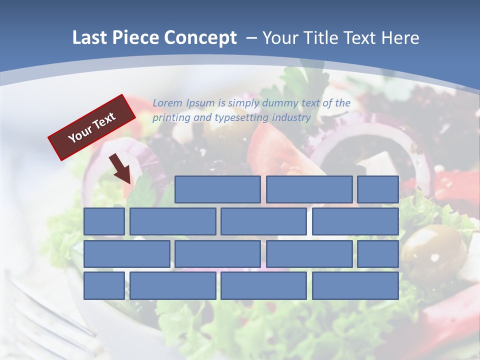 Goat Cheese Herbs Greek Salad PowerPoint Template
