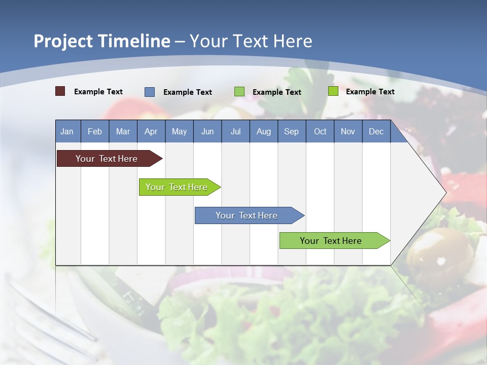 Goat Cheese Herbs Greek Salad PowerPoint Template