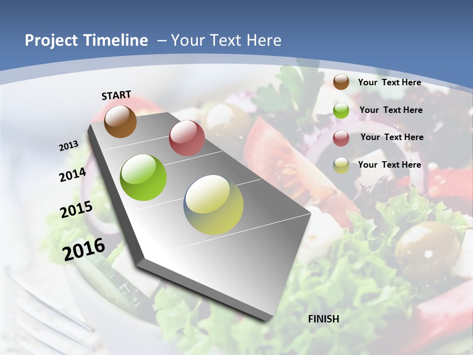 Goat Cheese Herbs Greek Salad PowerPoint Template