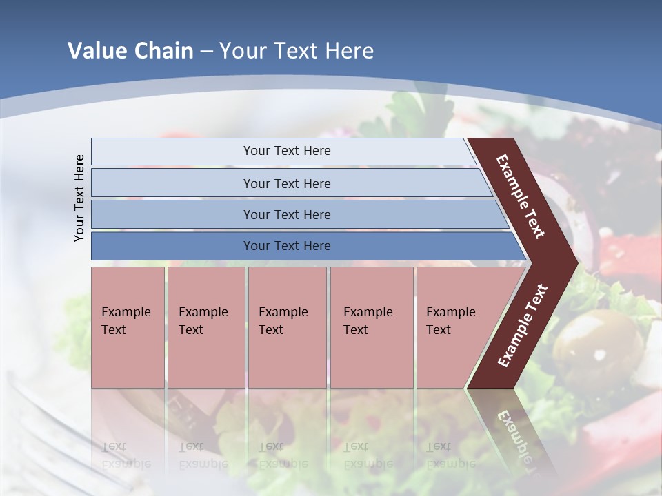 Goat Cheese Herbs Greek Salad PowerPoint Template