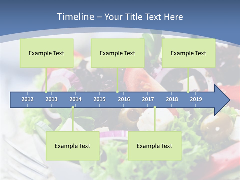 Goat Cheese Herbs Greek Salad PowerPoint Template