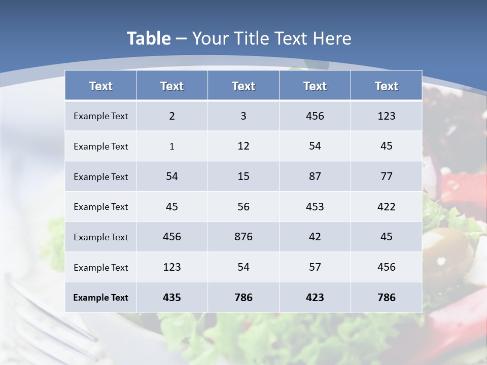 Goat Cheese Herbs Greek Salad PowerPoint Template