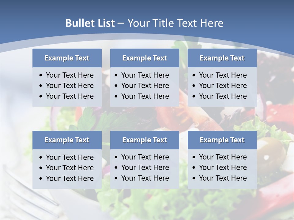 Goat Cheese Herbs Greek Salad PowerPoint Template