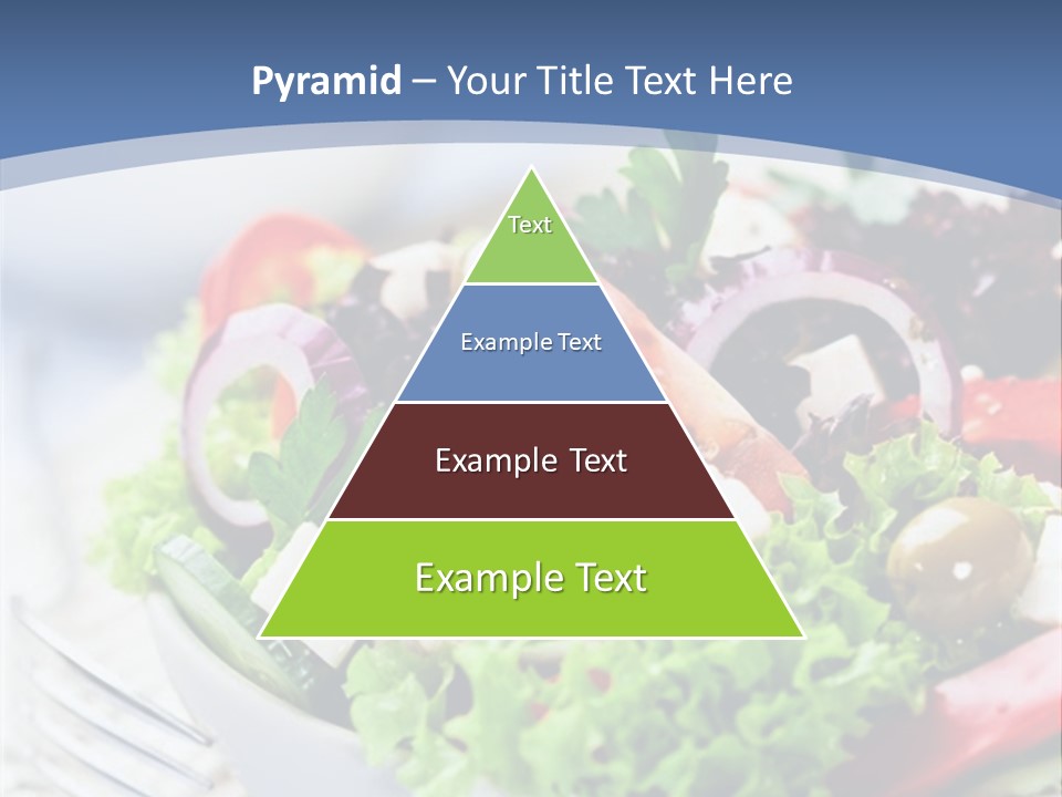 Goat Cheese Herbs Greek Salad PowerPoint Template