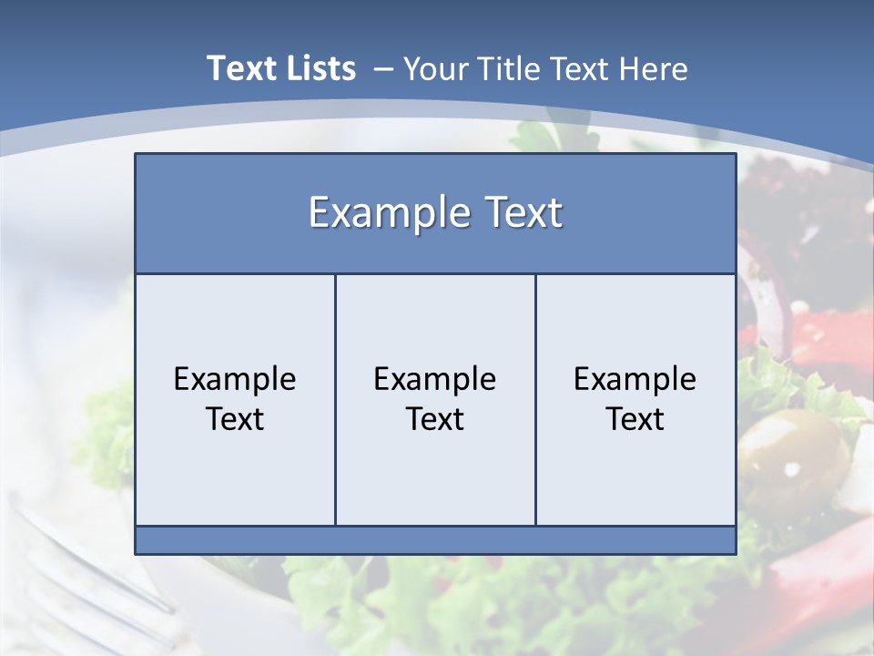 Goat Cheese Herbs Greek Salad PowerPoint Template