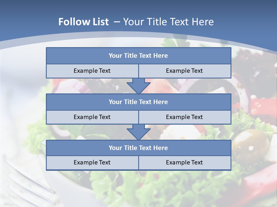 Goat Cheese Herbs Greek Salad PowerPoint Template