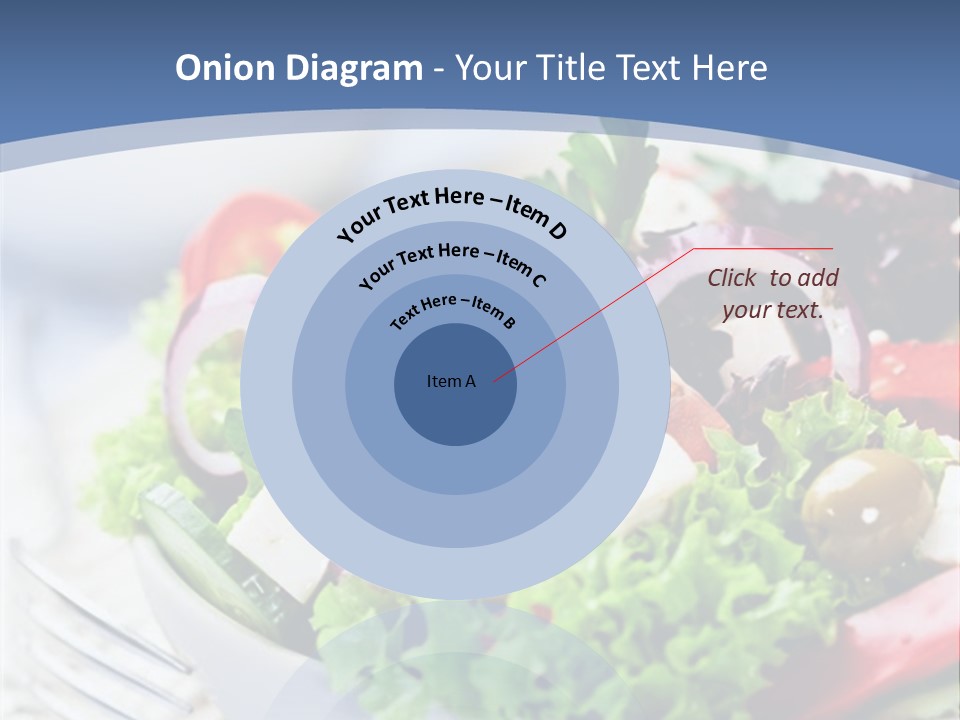 Goat Cheese Herbs Greek Salad PowerPoint Template