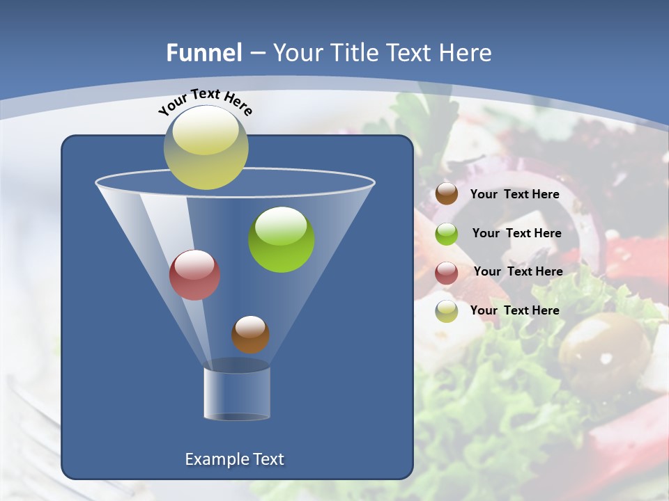 Goat Cheese Herbs Greek Salad PowerPoint Template