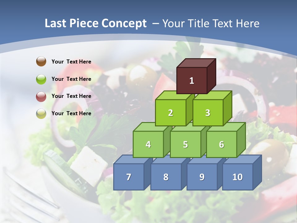 Goat Cheese Herbs Greek Salad PowerPoint Template