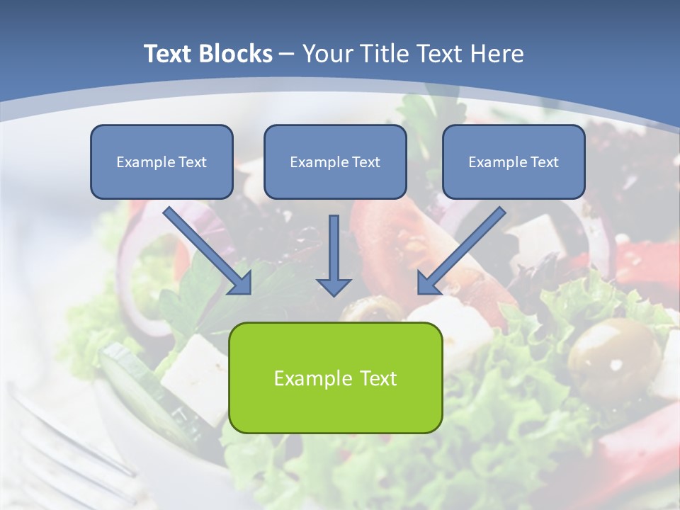 Goat Cheese Herbs Greek Salad PowerPoint Template