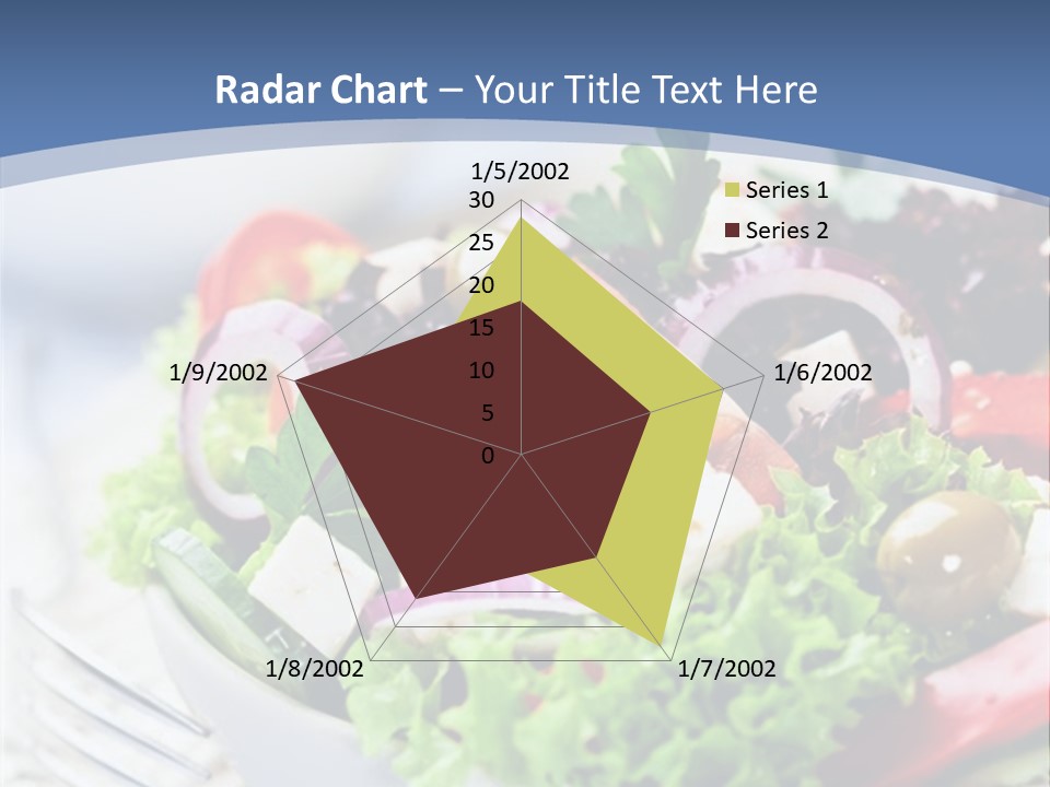 Goat Cheese Herbs Greek Salad PowerPoint Template