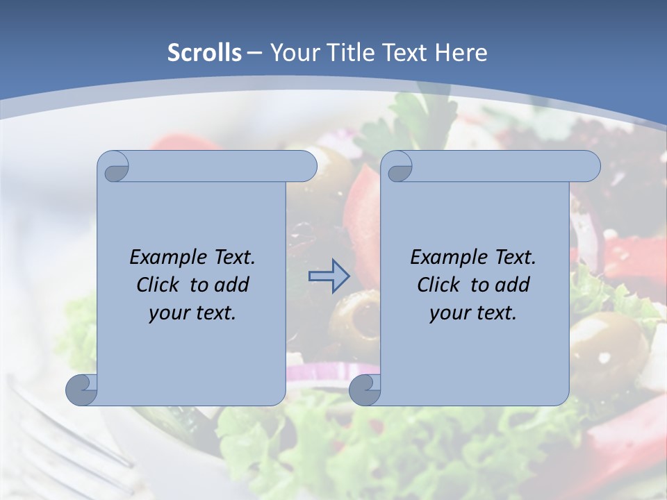 Goat Cheese Herbs Greek Salad PowerPoint Template