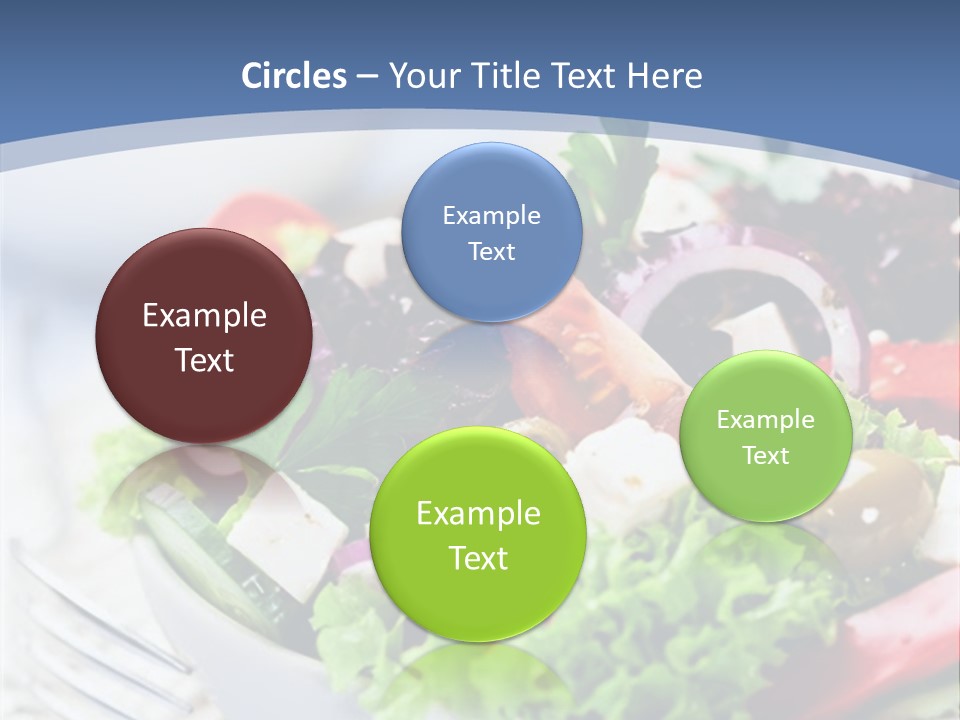 Goat Cheese Herbs Greek Salad PowerPoint Template