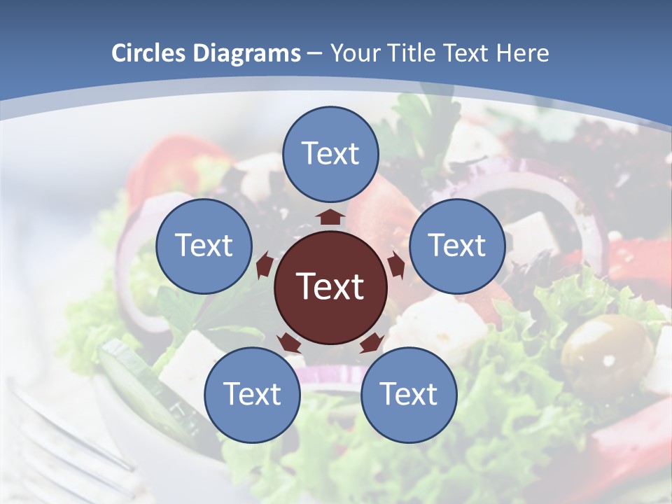 Goat Cheese Herbs Greek Salad PowerPoint Template