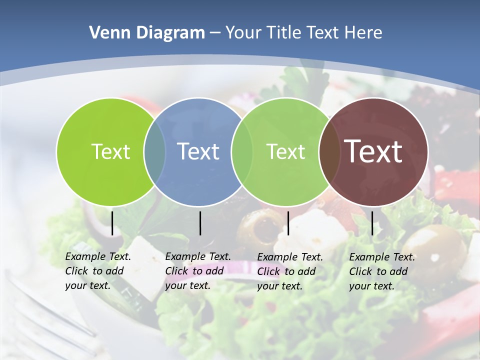 Goat Cheese Herbs Greek Salad PowerPoint Template