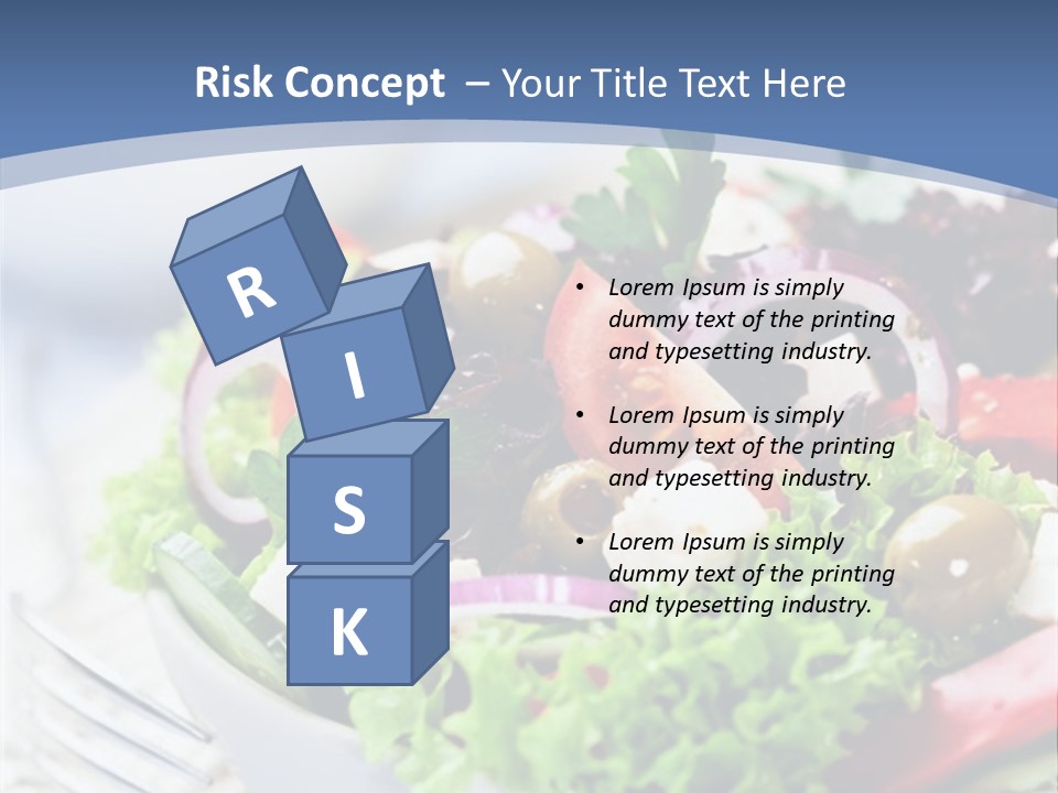 Goat Cheese Herbs Greek Salad PowerPoint Template