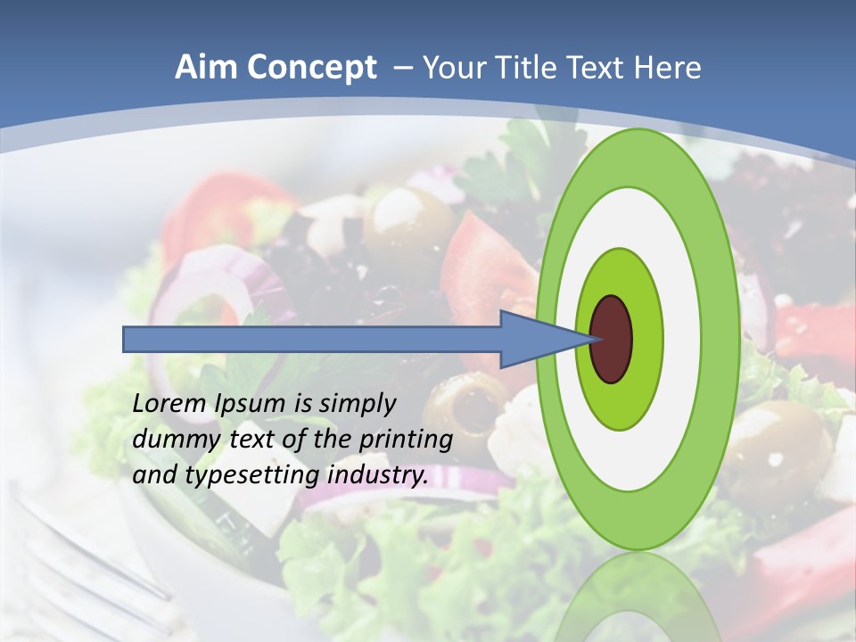 Goat Cheese Herbs Greek Salad PowerPoint Template