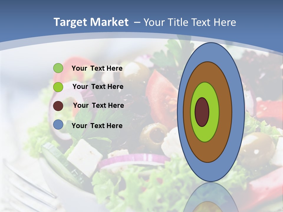 Goat Cheese Herbs Greek Salad PowerPoint Template