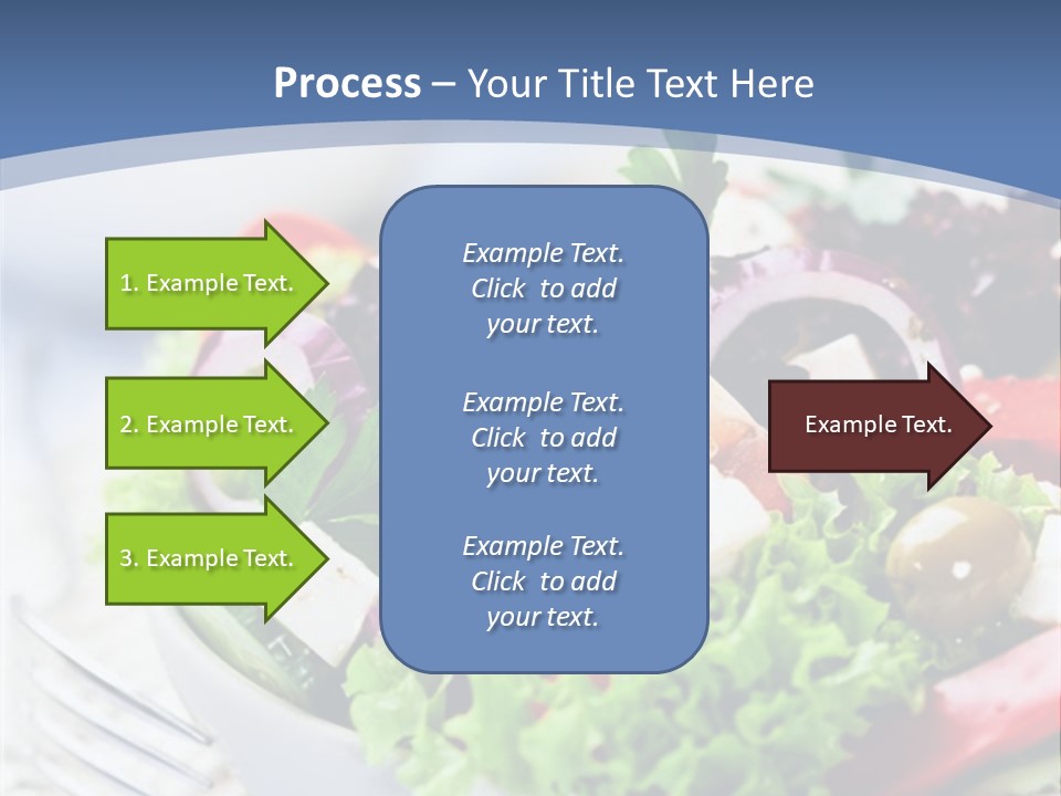 Goat Cheese Herbs Greek Salad PowerPoint Template