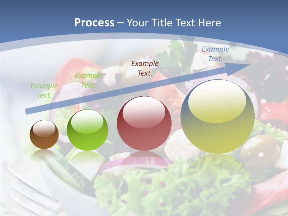 Goat Cheese Herbs Greek Salad PowerPoint Template