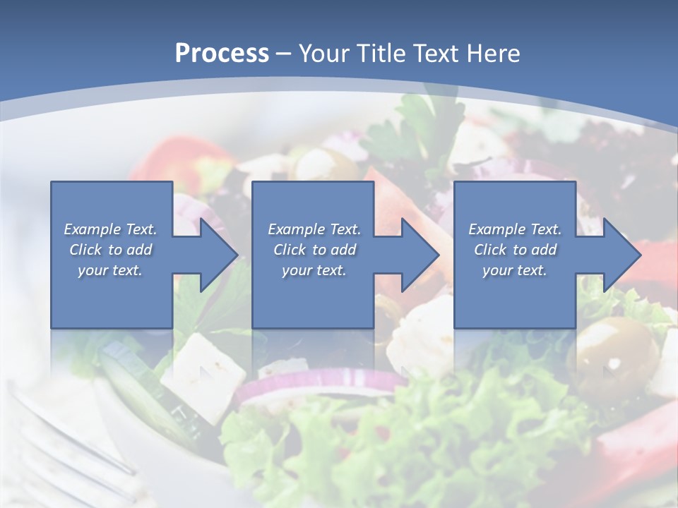 Goat Cheese Herbs Greek Salad PowerPoint Template