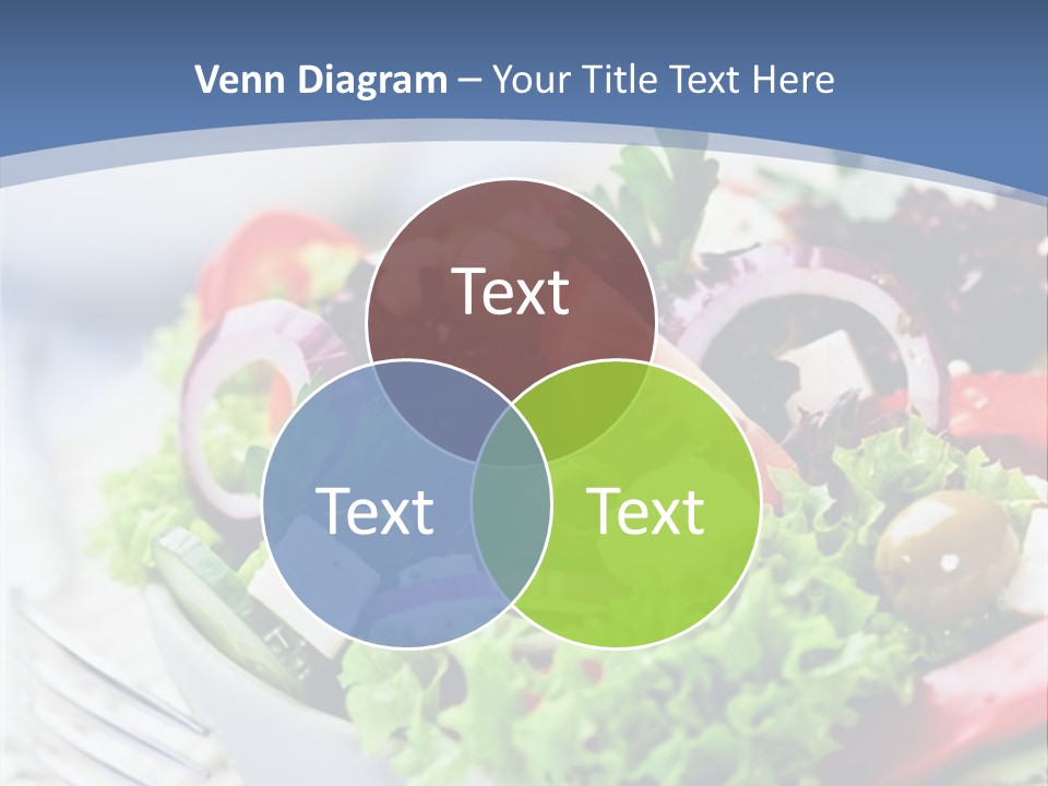 Goat Cheese Herbs Greek Salad PowerPoint Template