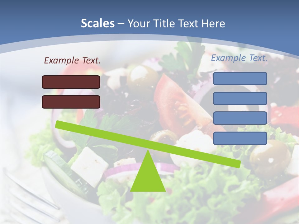 Goat Cheese Herbs Greek Salad PowerPoint Template