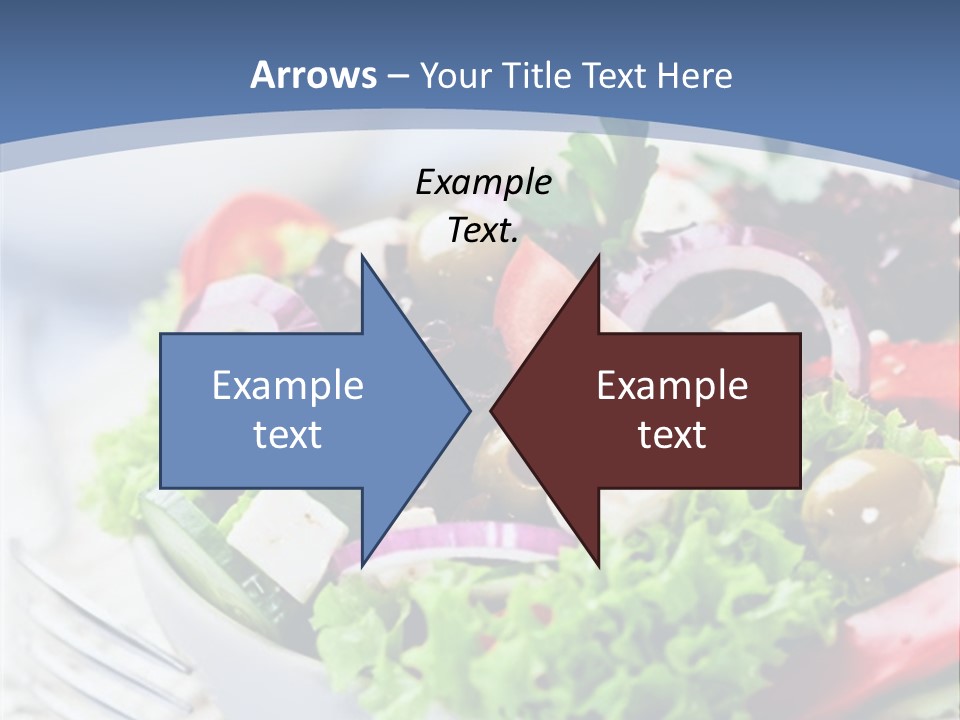 Goat Cheese Herbs Greek Salad PowerPoint Template