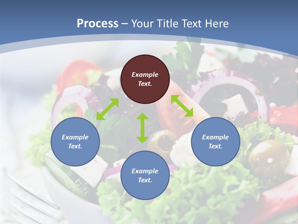 Goat Cheese Herbs Greek Salad PowerPoint Template