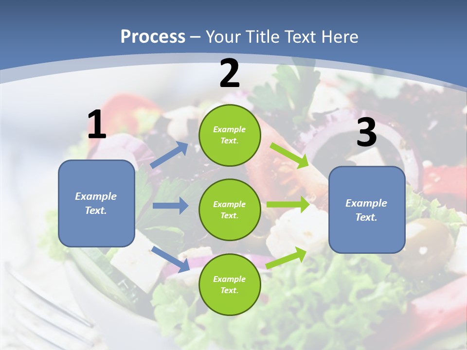 Goat Cheese Herbs Greek Salad PowerPoint Template