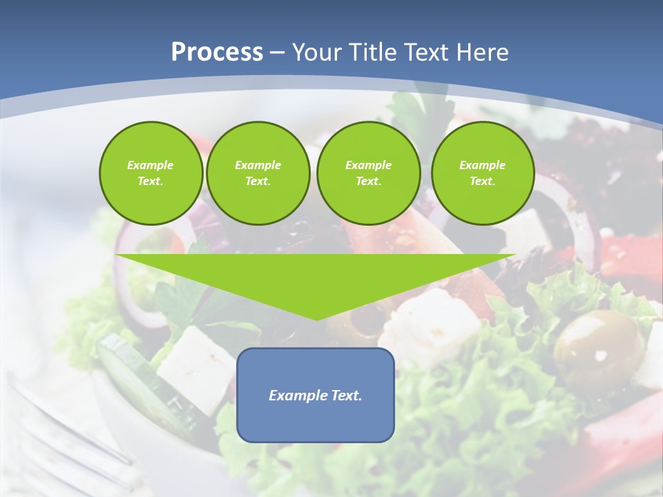 Goat Cheese Herbs Greek Salad PowerPoint Template